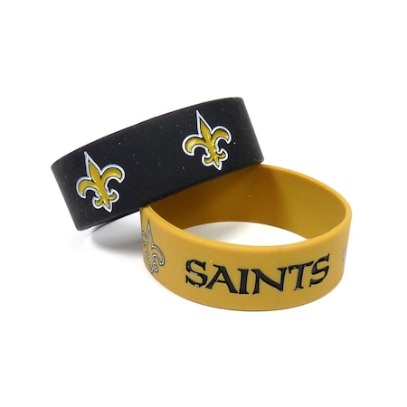 Aminco International New Orleans Saints Bracelets Wide, 2PK AM51953
